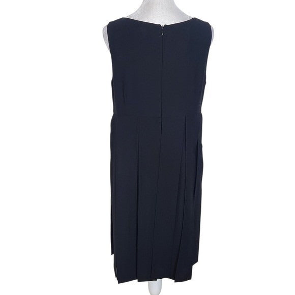 Cabi Black Sleeveless Dress Size 8 Black Flapper Dress with Empire Waist