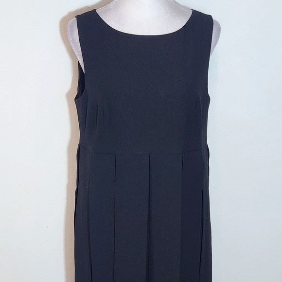 Cabi Black Sleeveless Dress Size 8 Black Flapper Dress with Empire Waist