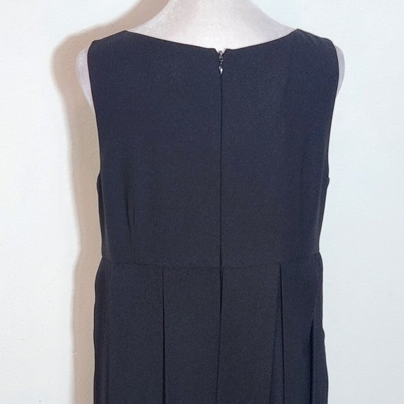 Cabi Black Sleeveless Dress Size 8 Black Flapper Dress with Empire Waist
