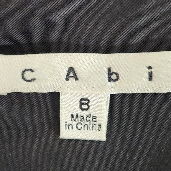 Cabi Black Sleeveless Dress Size 8 Black Flapper Dress with Empire Waist