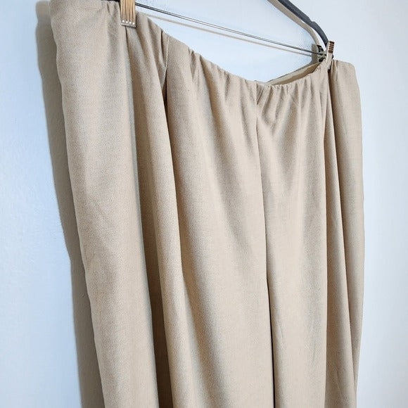 Vince Cream Full Leg Pull-On Pants Size XXXL