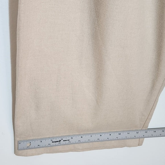 Vince Cream Full Leg Pull-On Pants Size XXXL