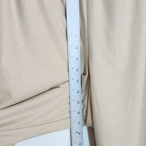 Vince Cream Full Leg Pull-On Pants Size XXXL