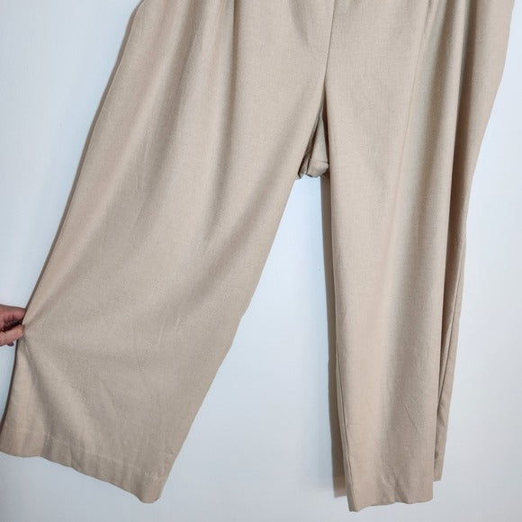 Vince Cream Full Leg Pull-On Pants Size XXXL