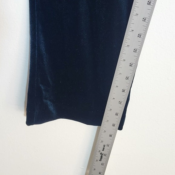 Rachel Roy Teal Blue Velour Pull-On Pants Size Medium