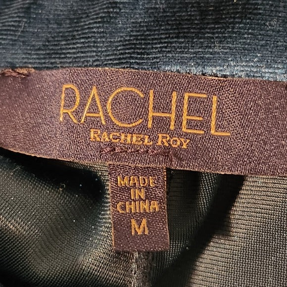 Rachel Roy Teal Blue Velour Pull-On Pants Size Medium