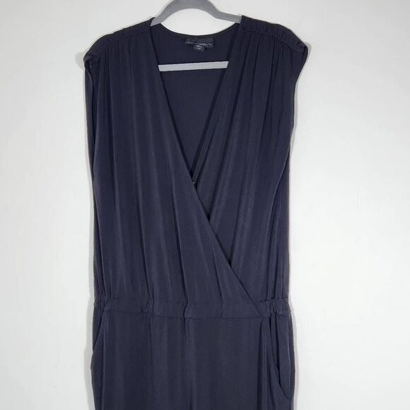 Attention Sleeveless Black Jumpsuit Size Large