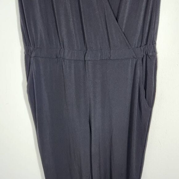 Attention Sleeveless Black Jumpsuit Size Large
