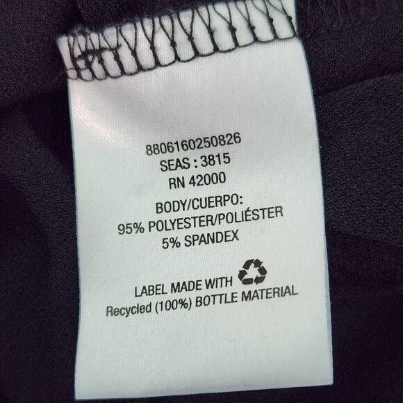 Attention Sleeveless Black Jumpsuit Size Large