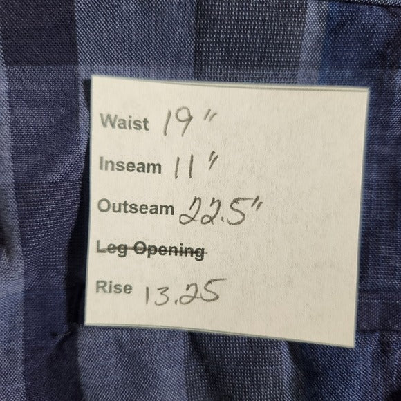Banana Republic Men's Blue Plaid Shorts Size 38 Blue Plaid Emerson Short