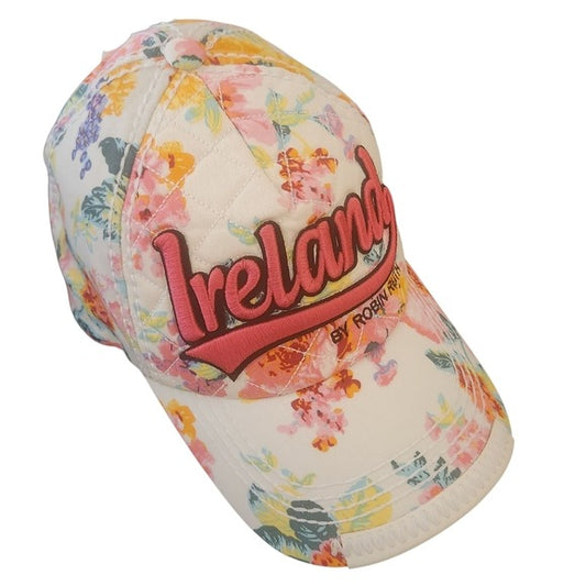 Robin Ruth Ireland Pastel Floral Baseball Hat One Size