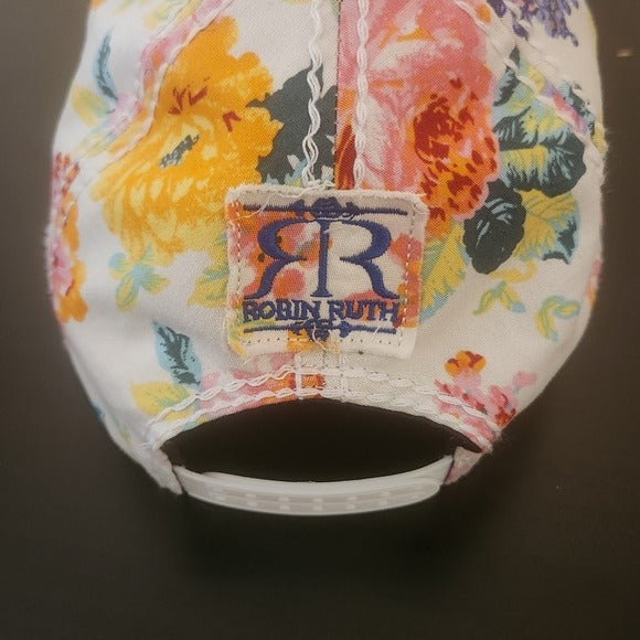 Robin Ruth Ireland Pastel Floral Baseball Hat One Size