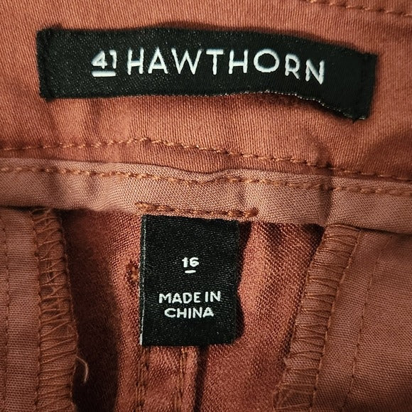41Hawthorn Dusty Rose Straight Leg Pants Size 16 NWT