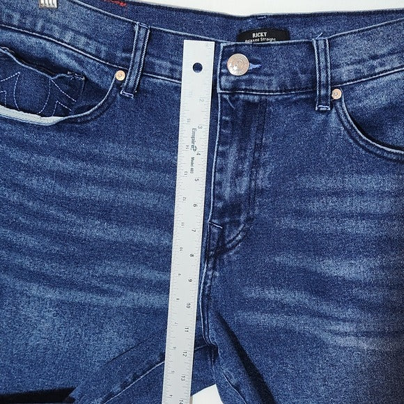 True Religion Mens Ricky Relaxed Straight Jean Shorts Size 36
