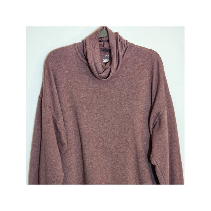 Aerie Dusty Mauve Cowl Neck Pullover Size Small