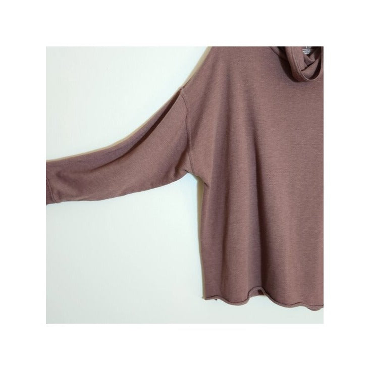 Aerie Dusty Mauve Cowl Neck Pullover Size Small