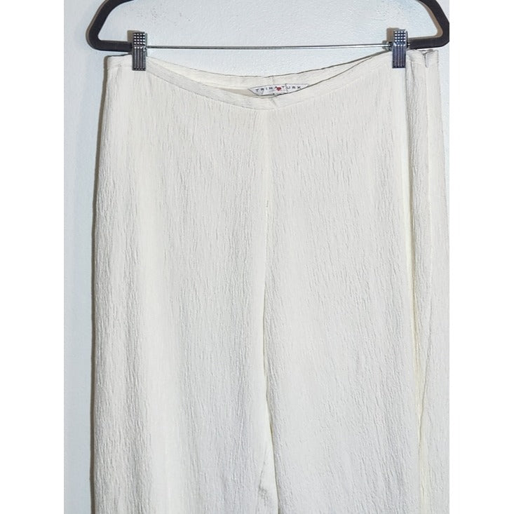 Trina Turk White Wide Leg Pants Size 10 NWT