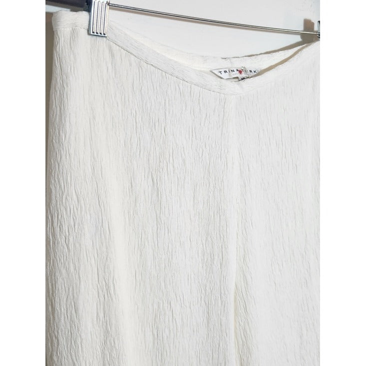 Trina Turk White Wide Leg Pants Size 10 NWT