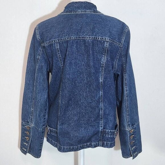 Caribbean Joe Denim Jacket Size Medium Denim Blazer