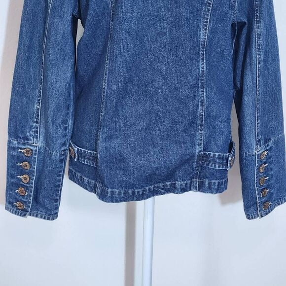 Caribbean Joe Denim Jacket Size Medium Denim Blazer
