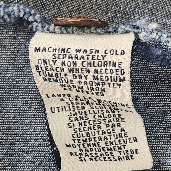 Caribbean Joe Denim Jacket Size Medium Denim Blazer