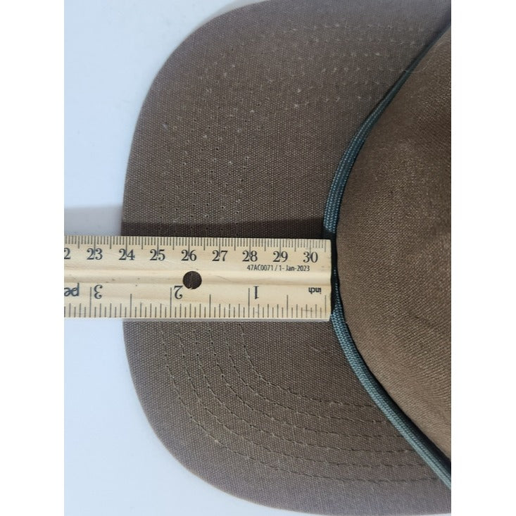 Lost Hat Co. Brown Goat Rope Style Flat Bill Hat Adjustable