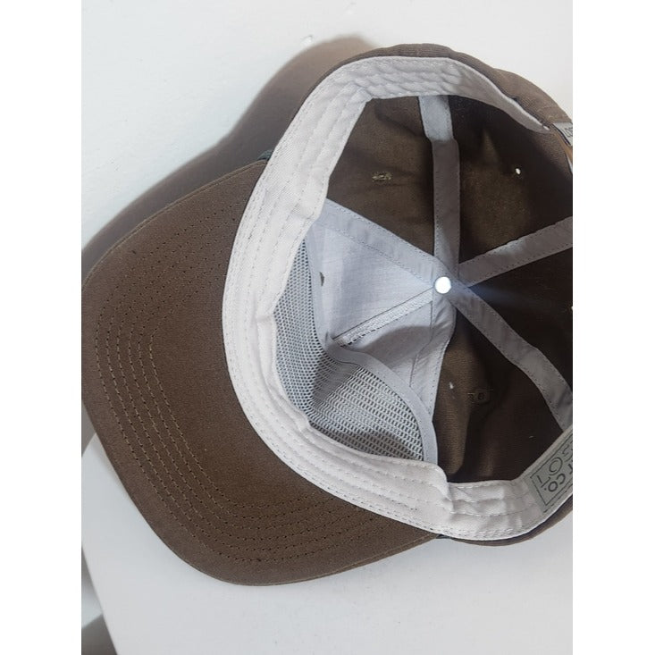 Lost Hat Co. Brown Goat Rope Style Flat Bill Hat Adjustable