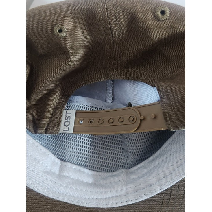 Lost Hat Co. Brown Goat Rope Style Flat Bill Hat Adjustable
