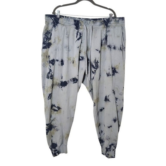 Zelos Gray Tie-Dye Joggers Size 3X Women's Gray Tie-Dye Joggers