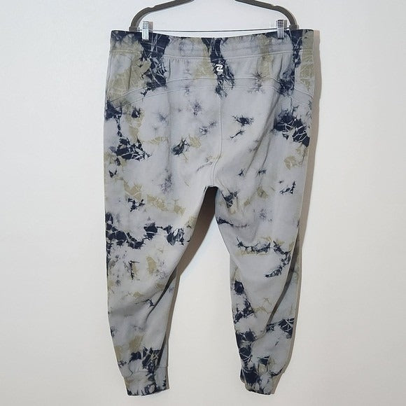 Zelos Gray Tie-Dye Joggers Size 3X Women's Gray Tie-Dye Joggers