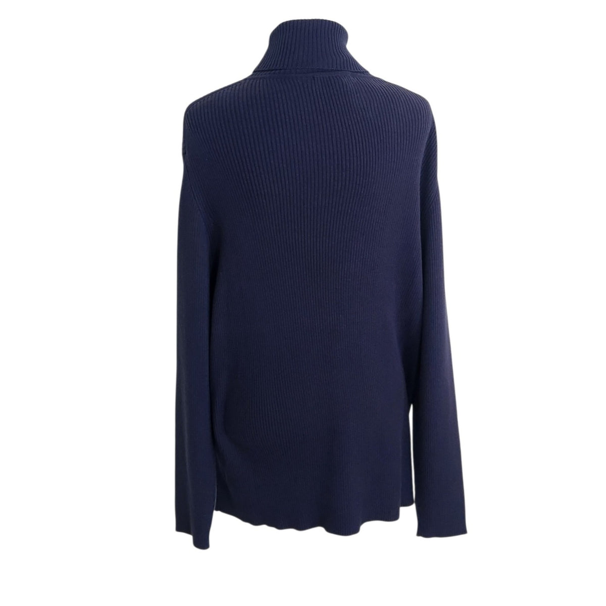 Appleseed's Navy Ribbed Knit Turtleneck Sweater Size XL