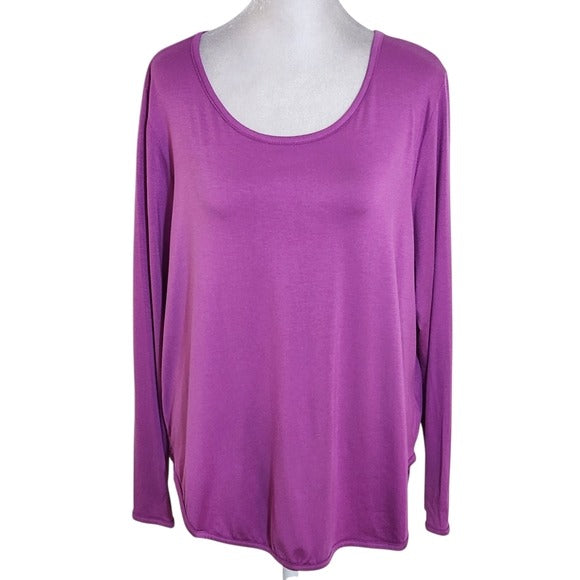 Nally & Millie Purple Long Sleeve Tee Size XL NWT
