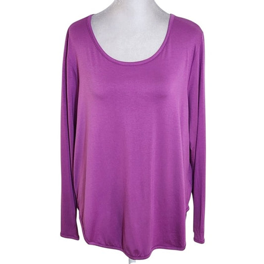 Nally & Millie Purple Long Sleeve Tee Size XL NWT