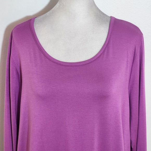Nally & Millie Purple Long Sleeve Tee Size XL NWT