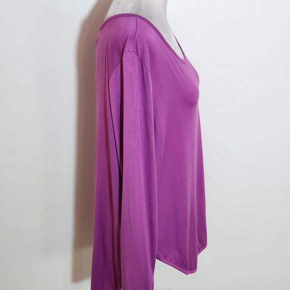 Nally & Millie Purple Long Sleeve Tee Size XL NWT
