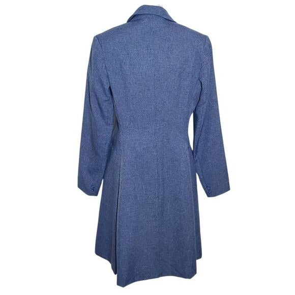 Reed Hill Vintage Blue Equestrian Day Coat Size 10 Blue Womens Equestrian Jacket