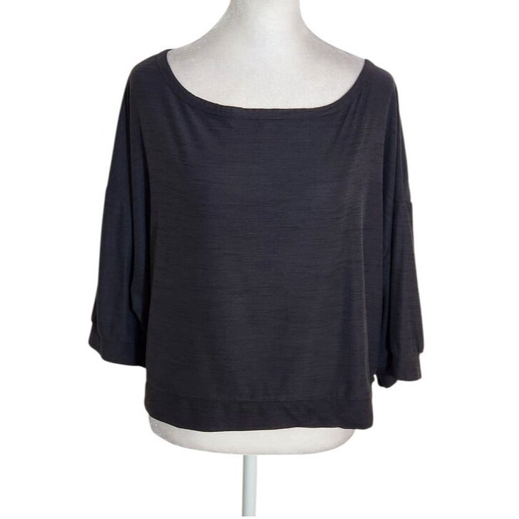 Old Navy Active Charcoal Gray Cropped Yoga Top Size XL