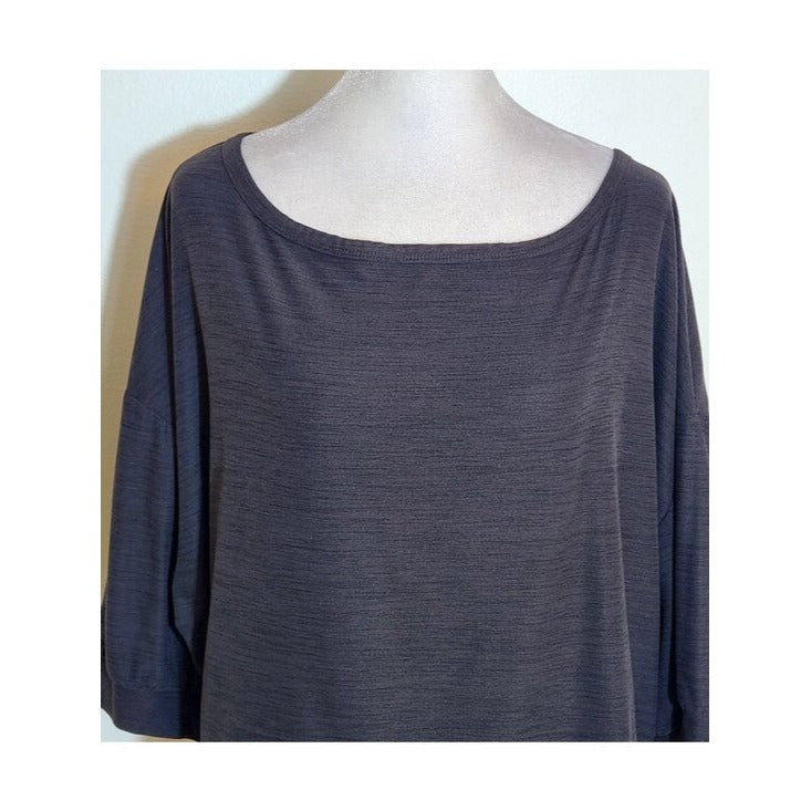 Old Navy Active Charcoal Gray Cropped Yoga Top Size XL