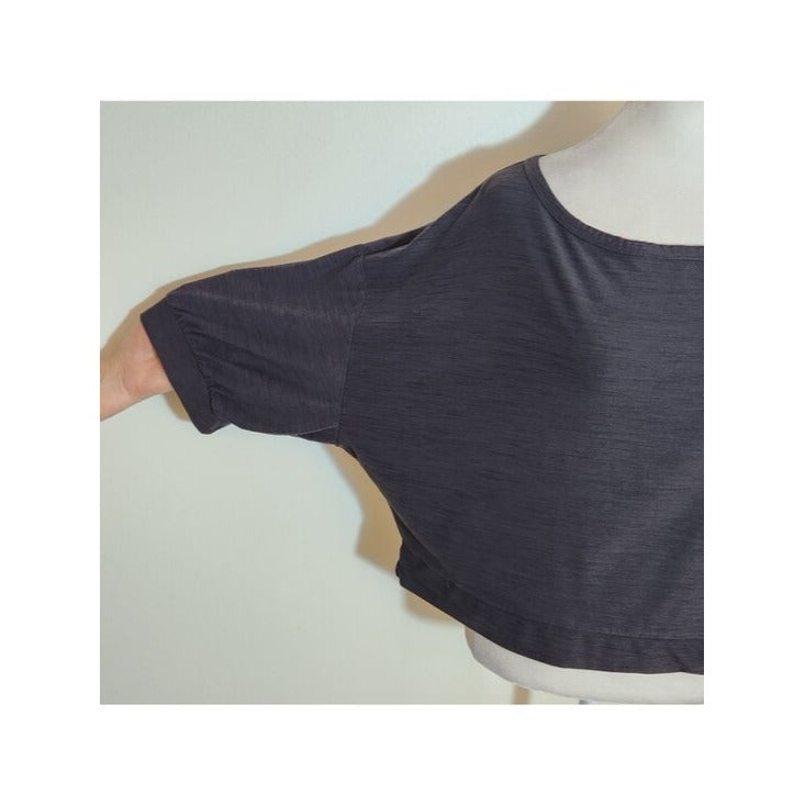 Old Navy Active Charcoal Gray Cropped Yoga Top Size XL