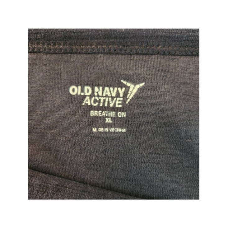 Old Navy Active Charcoal Gray Cropped Yoga Top Size XL