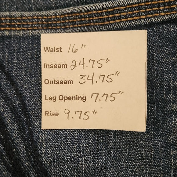 Style & Co. Straight Leg Cropped Denim Jeans Size 12 Petite