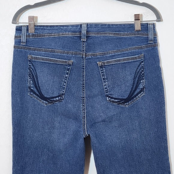 Style & Co. Straight Leg Cropped Denim Jeans Size 12 Petite