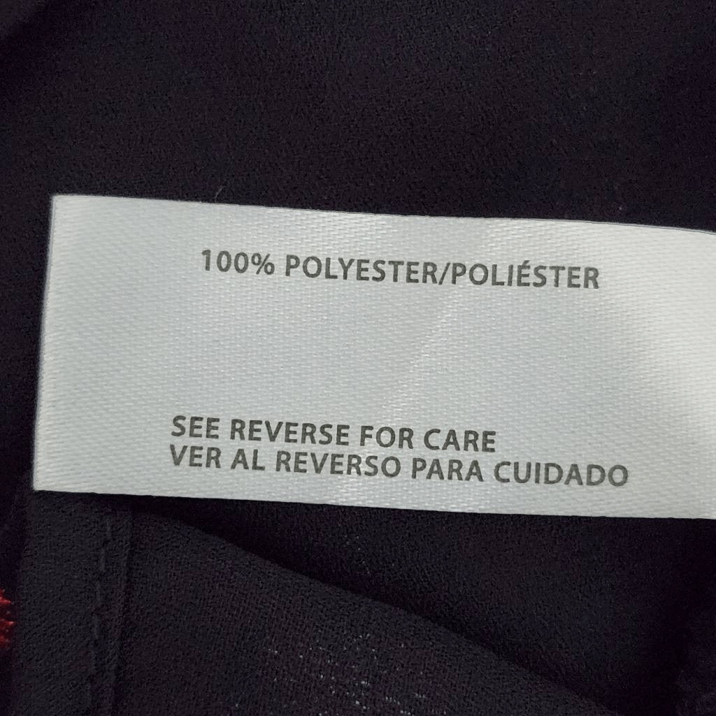 a love story Black and Red Blouse NWT Size Small Black and Ped Dot Print Top