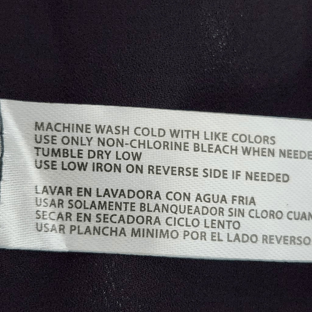 a love story Black and Red Blouse NWT Size Small Black and Ped Dot Print Top