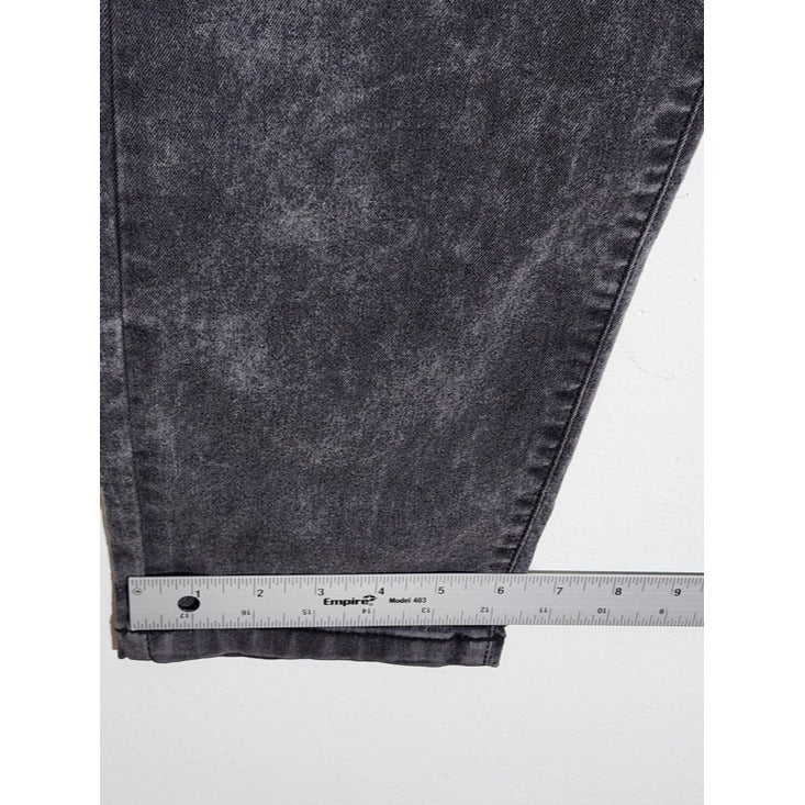 Boohoo Womens Acid Wash Black Skinny Fit Jeans Size 20