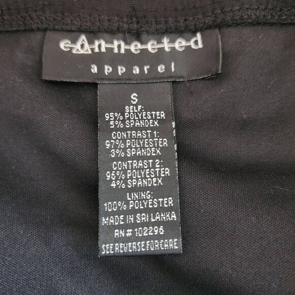 Connected Apparel Black and White Strapless Jumpsuit Size Small