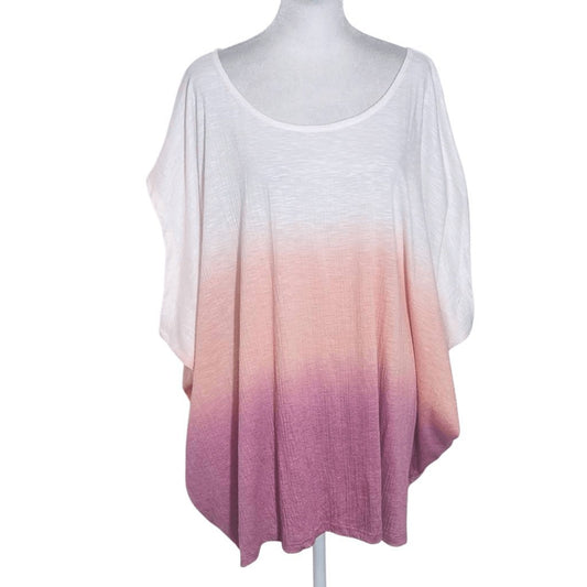 Lane Bryant Ombre Oversized Blouse NWT Size 14/16 Sunset Ombre Top
