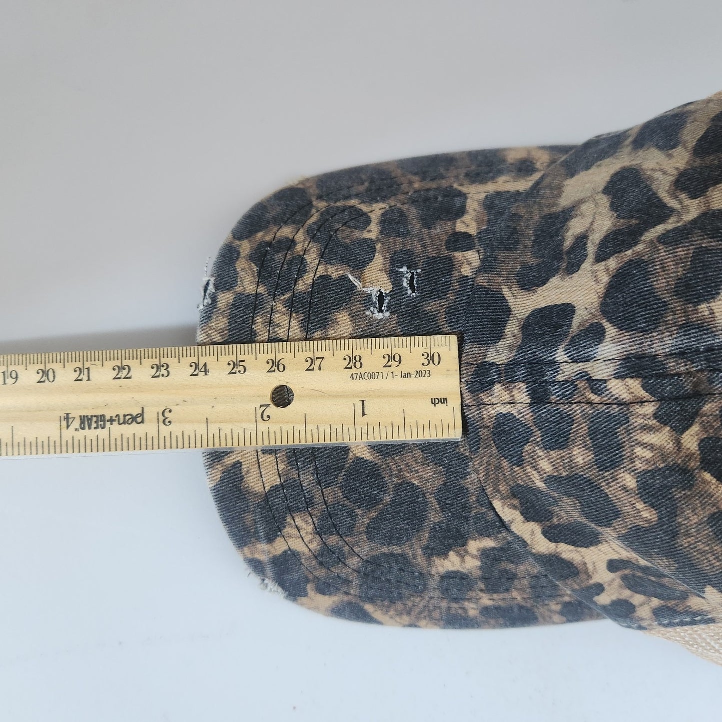 David and Young Tan Leopard Print Trucker Hat One Size