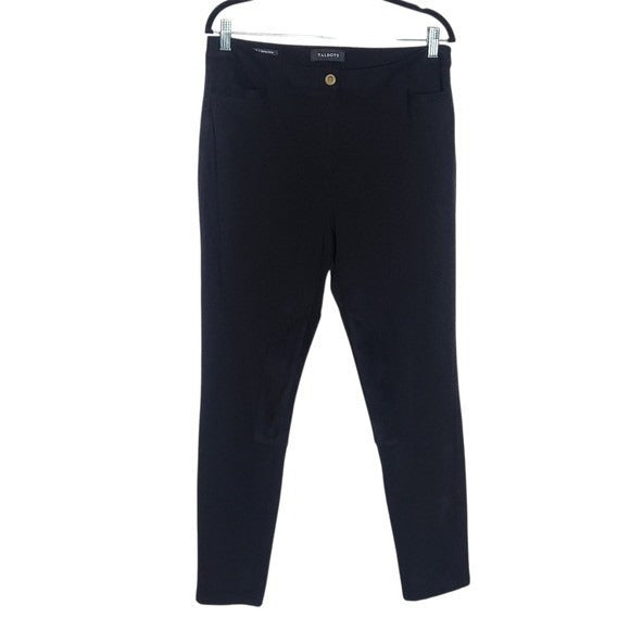 Talbots Riding Style Black Skinny Ankle Pants Size 10 Black Skinny Pants