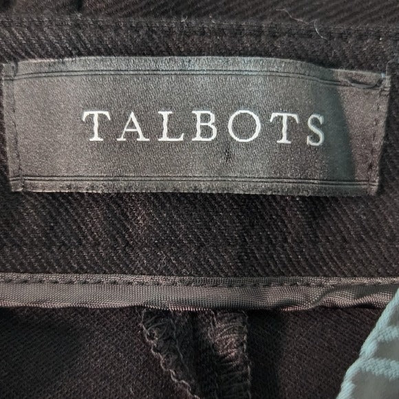 Talbots Riding Style Black Skinny Ankle Pants Size 10 Black Skinny Pants
